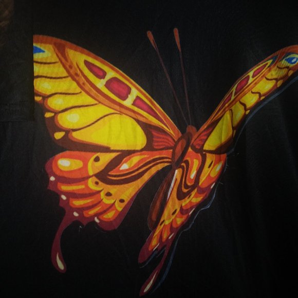 PLUS SIZE 5X COLD SHOULDER SWING BUTTERFLY DRESS - Picture 2 of 6